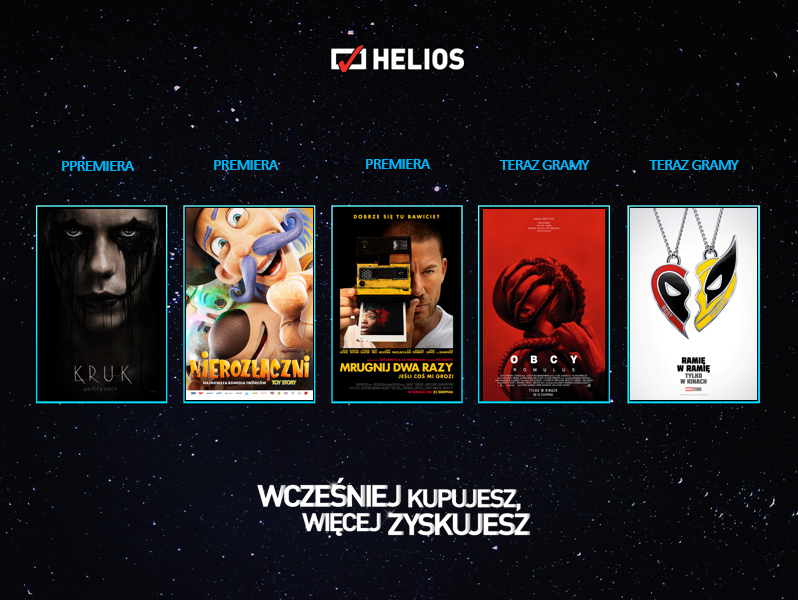 Helios premiery Plakat helios premiery
