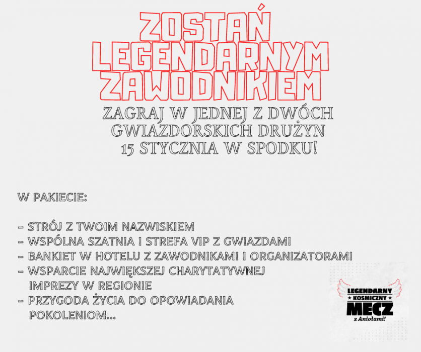 Legendarny Kosmiczny Mecz Voucher