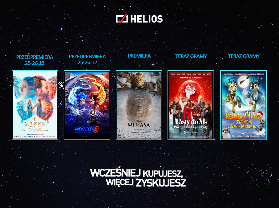 Plakat helios premiery