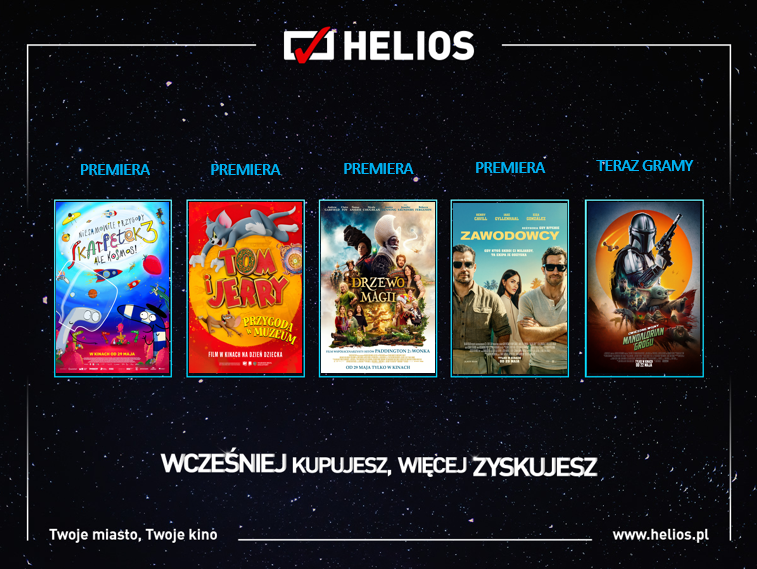 Plakat Helios Premiery