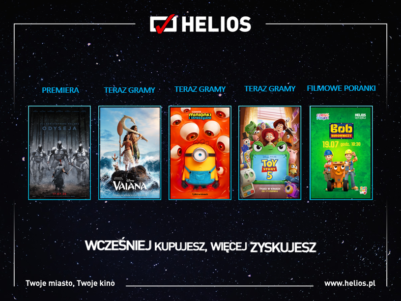 Helios Premiery plakat