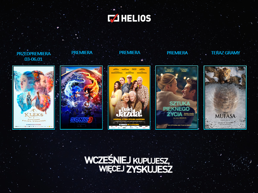 Helios Premiery Plakat helios premiery