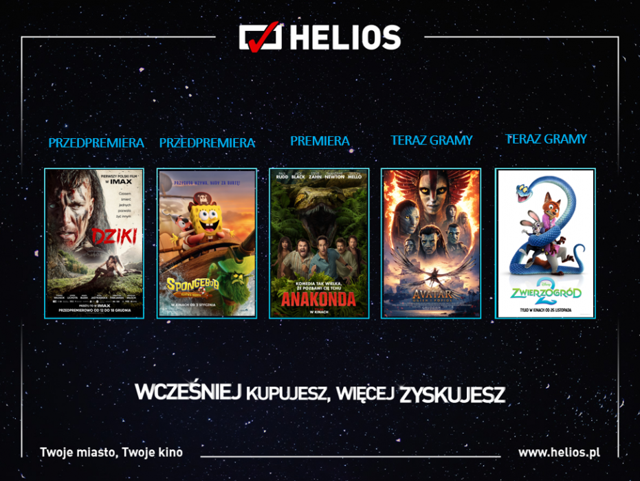 Plakat Helios Premiery