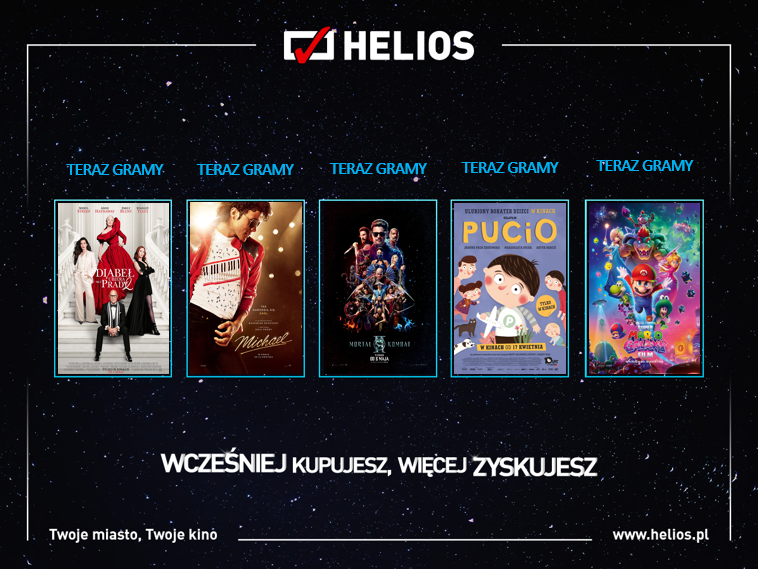 Helios Premiery plakat helios premiery