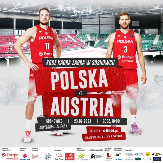 Polska vs Austria Polska vs Austria Kwalifikacje Mistrzostw - Plakat