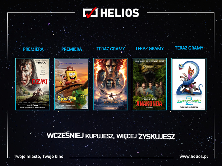 Plakat Helios Premiery