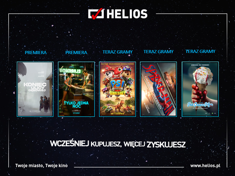 Helios Premiery plakat helios premiery