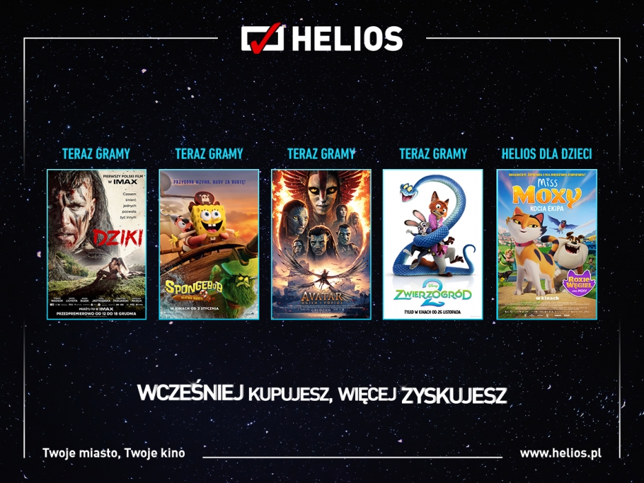 Plakat Helios Premiery