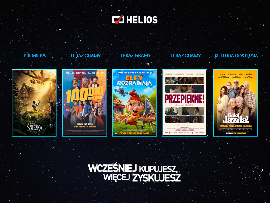 Helios Premiery Plakat helios premiery