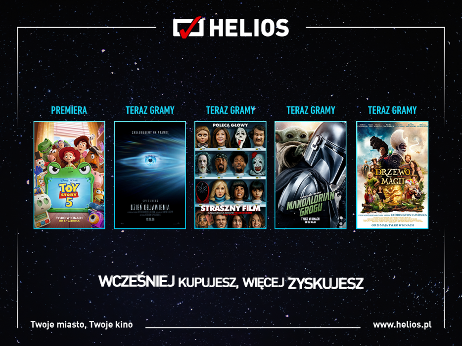 Helios Repertuar plakat helios premiery