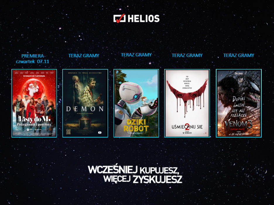 Helios Premiery Plakat helios premiery