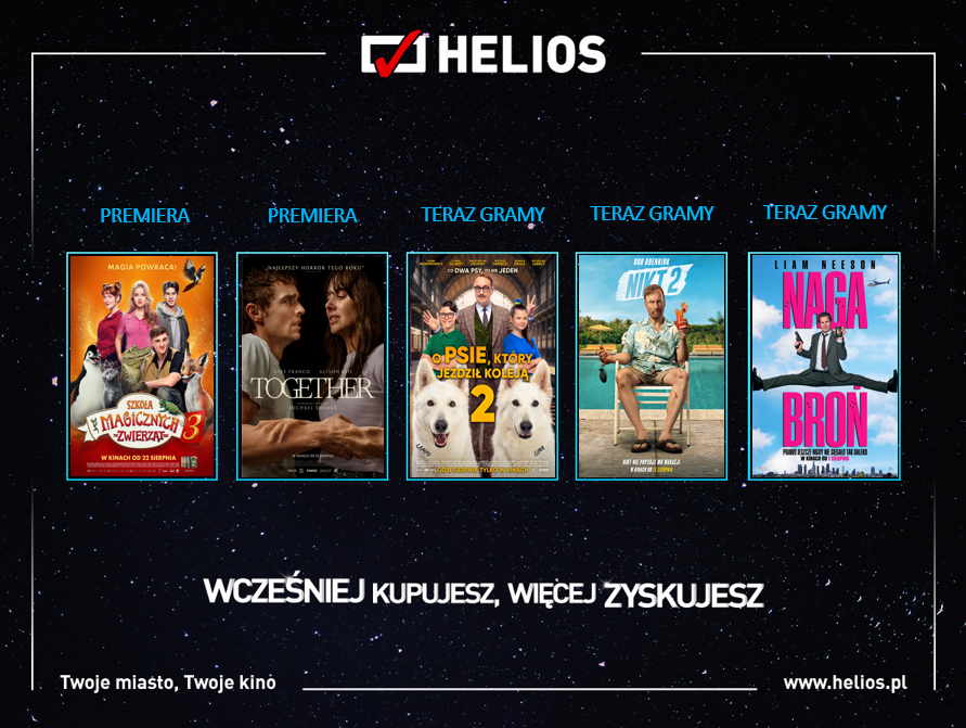 Helios premiery Plakat helios premiery