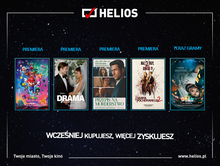 Helios Premiery Plakat Helios Premiery