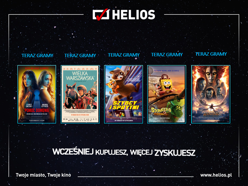 Plakat Helios Premiery