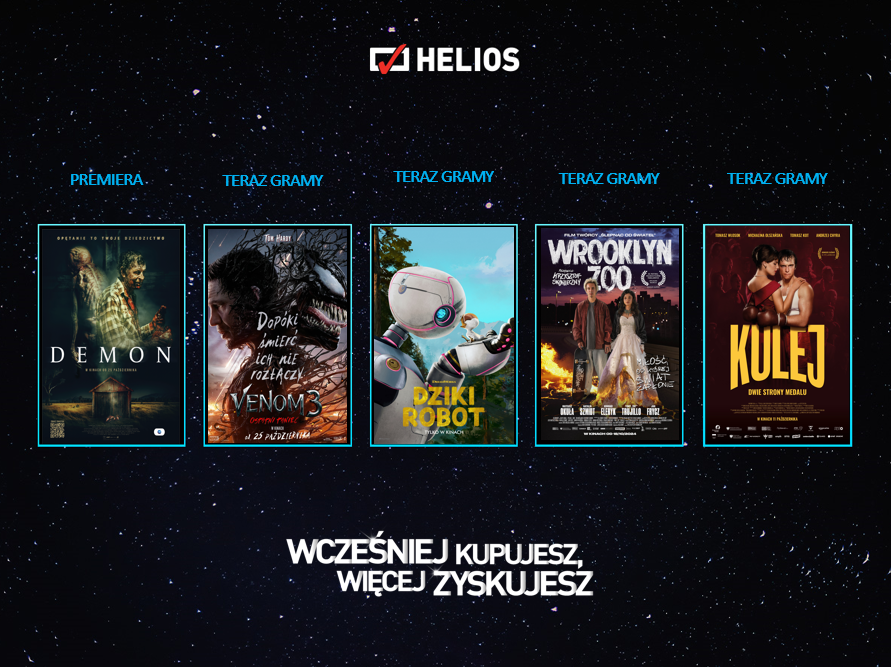 Plakat helios premiery