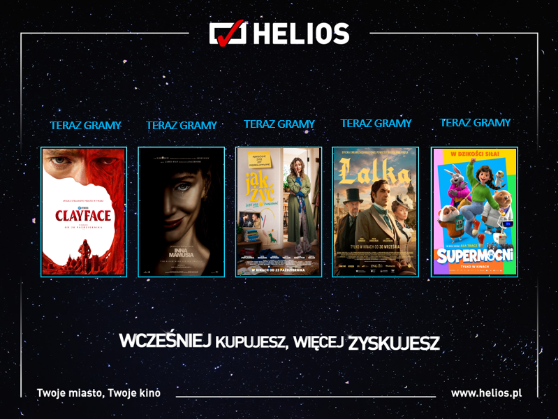 Helios Premiery plakat