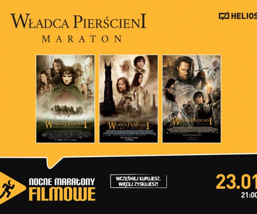 Maraton plakat Władca Pierscieni