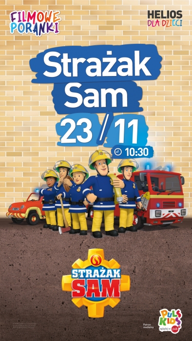 Filmowe Poranki Strazak Sam plakat