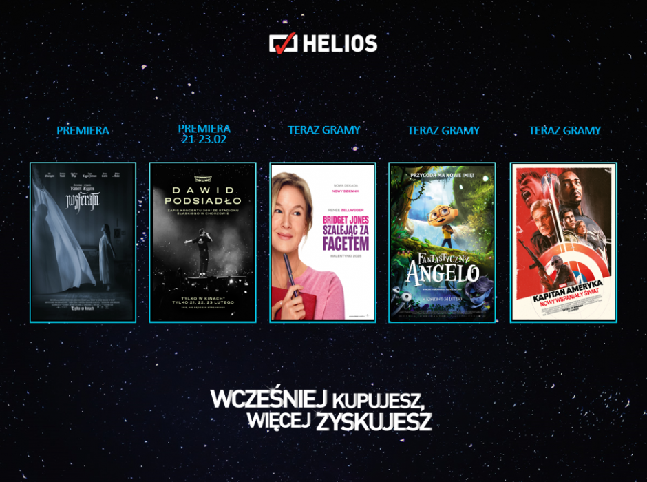 Helios Premiery Plakat helios premiery
