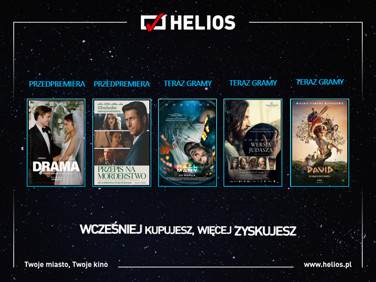 Helios Premiery Plakat Helios Premiery