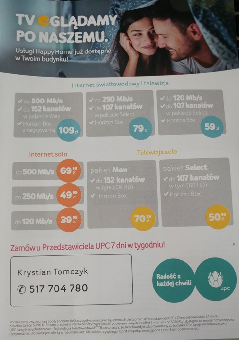 Upc Ulotka