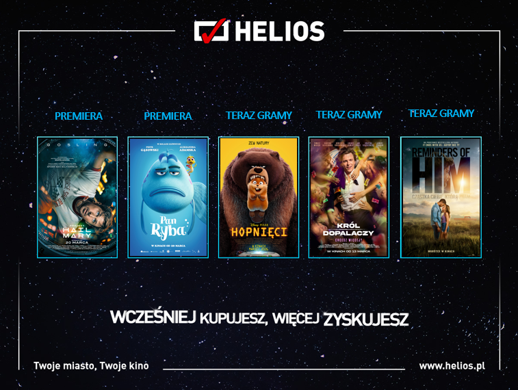 Helops Premiery plakat helios premiery