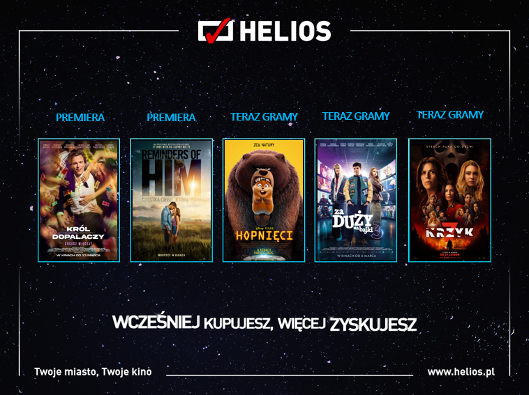 Helios Premiery Plakat