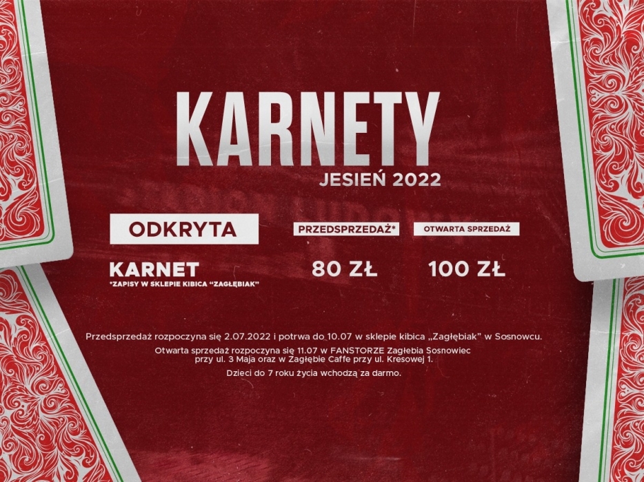 Zagłębie Karnet odkryta