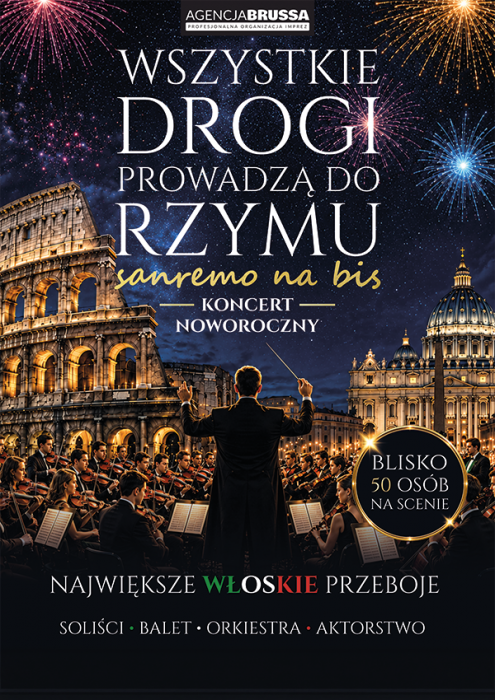 Wszystkie Drogi prowadzą do Rzymu plakat